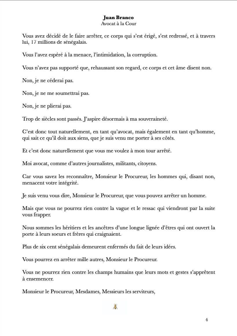 Entré par on ne sait comment à Dakar, le pied de nez de Juan Branco aux autorités Sénégalaises (Document)