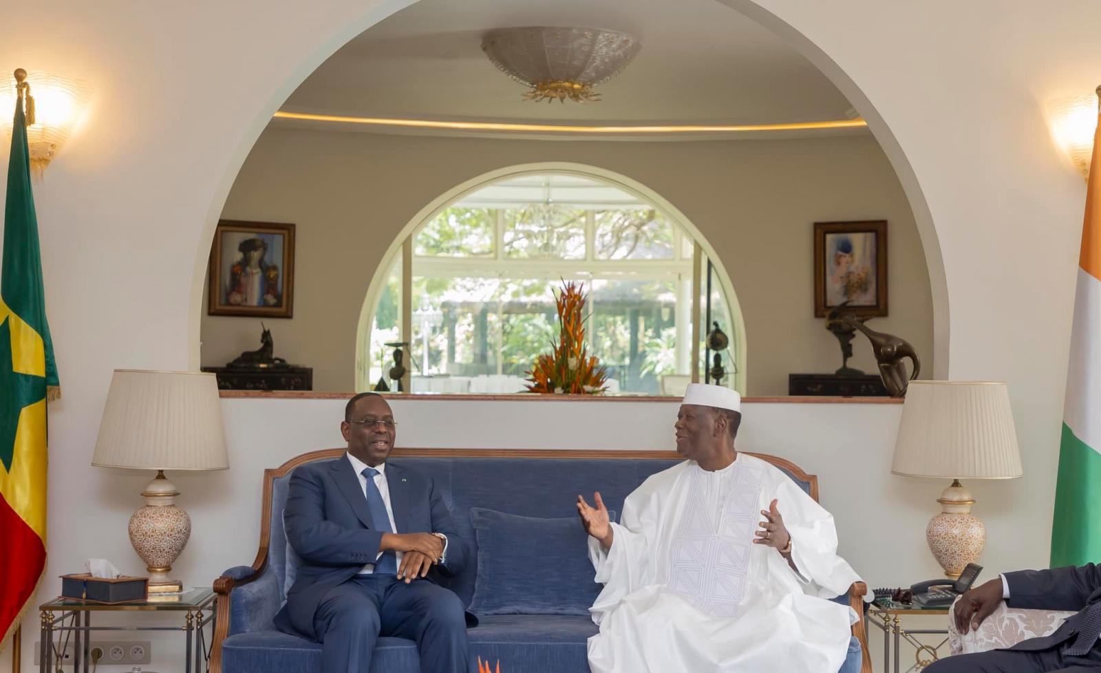 Visite à Abidjan : plusieurs sujets d’ordre bilatéral...au menu d’un entretien entre Sall et Ouattara