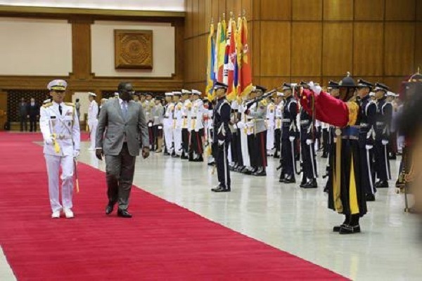 ​Les images exclusives de l'arrivée du Président Macky Sall à Seoul