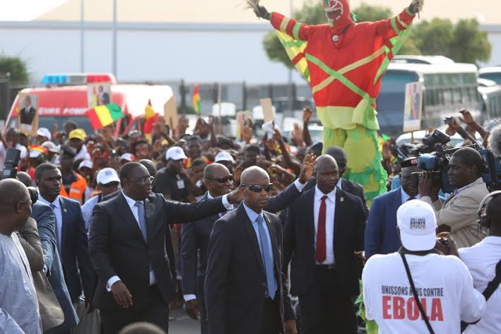 Les images exclusives  de l'arrivée du Président Alpha Condé de la Guinée Conackry