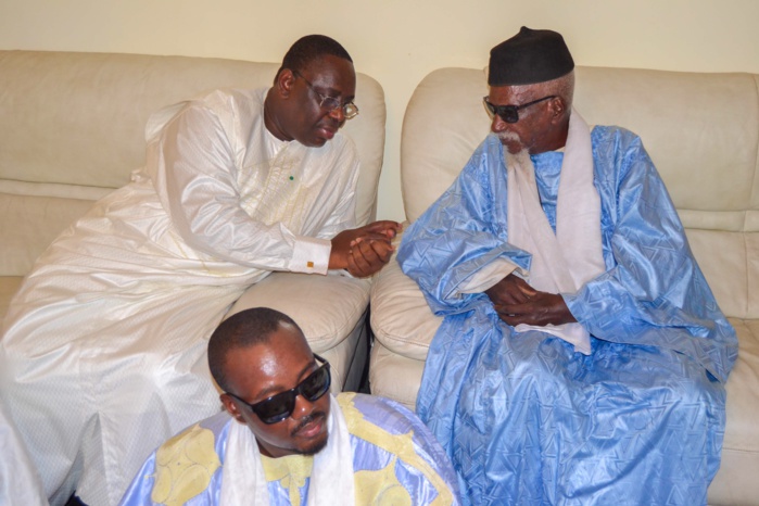 Macky Sall recoit le fils aine du khalif general des mourides Serigne Moustapha Maty Leye Mbacke