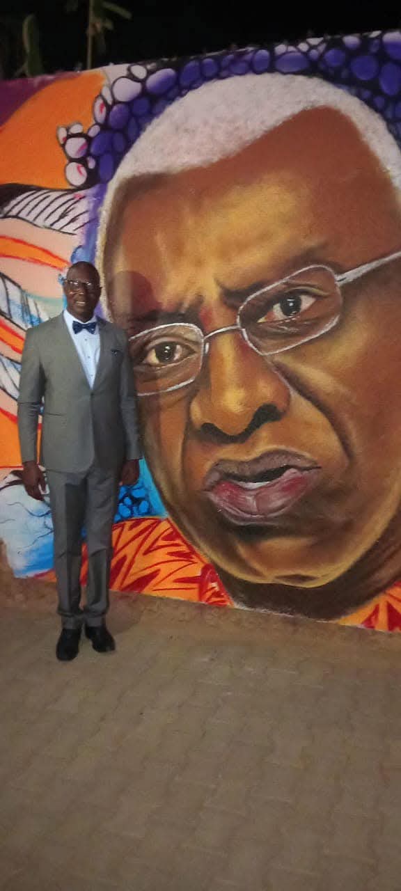 COMMUNE DE MERMOZ SACRÉ CŒUR - Le maire , Alioune Tall, inaugure la "Place Lamine Diack"