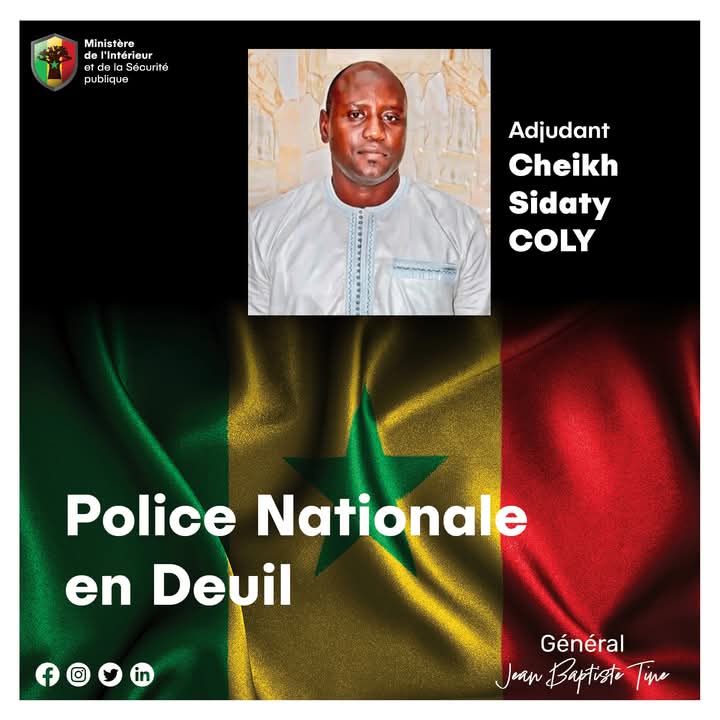 La police Sénégalaise endeuillée
