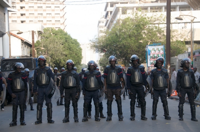 Impressionnant dispositif policier déployé sur le périmètre de la DIC; interdiction de circuler