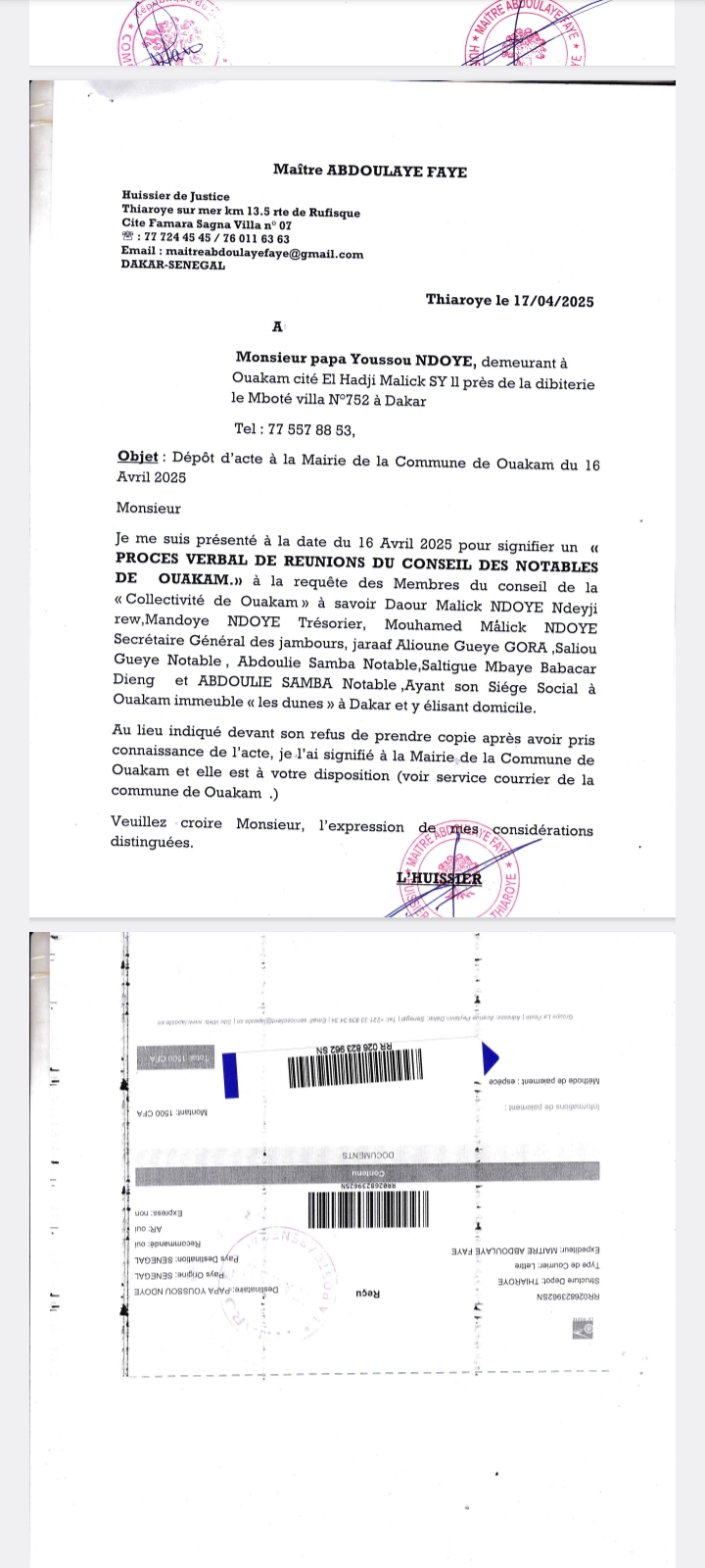 Le Jaraaf Pape Youssou Ndour exclu du Conseil des Notables de Ouakam 