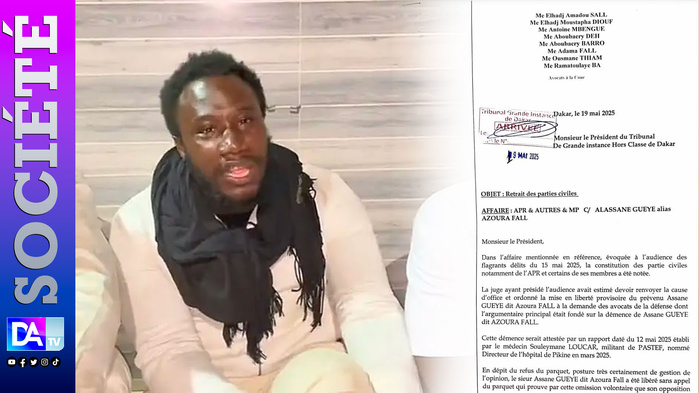 Démence d'Azoura Fall attestée par un médecin militant de Pastef : Les parties civiles choisissent le désistement