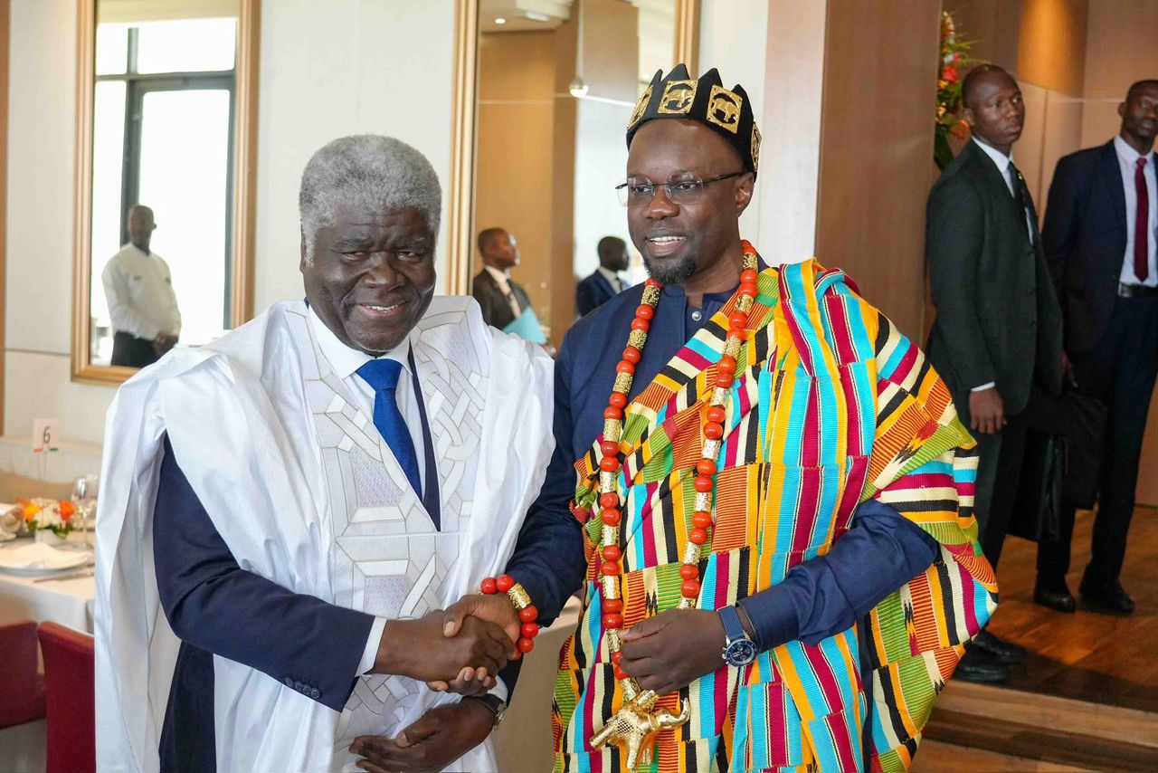 PHOTOS- Le Premier ministre Ousmane SONKO honoré lors du déjeuner offert à son honneur par son homologue ivoirien