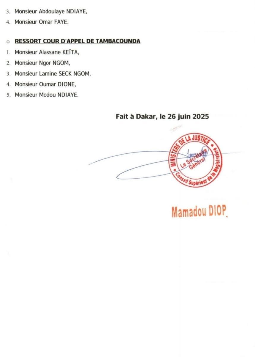[Documents] Conseil supérieur de la magistrature : vaste mouvement au sein de la justice