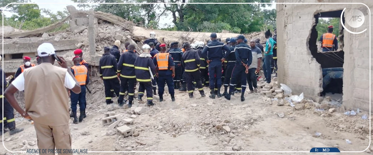 Bâtiment effondré à Sédhiou : les deux personnes finalement retrouvées dans les décombres sans vie