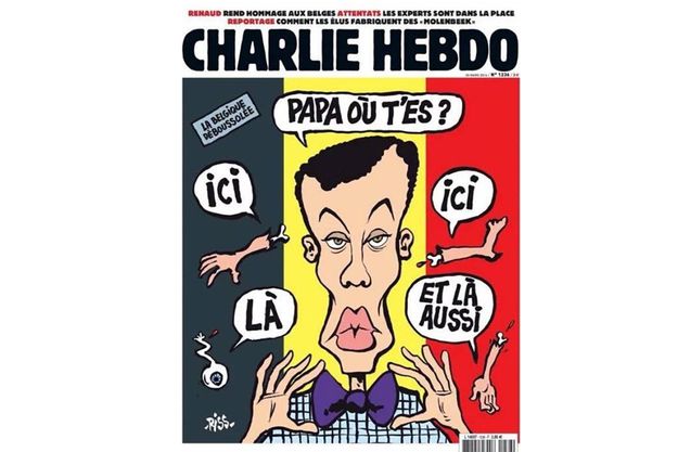 Encore Charlie Hebdo qui s'illustre tristement!            Le canard s'attaque au chanteur belge Stromae... La famille de l'artiste choquée