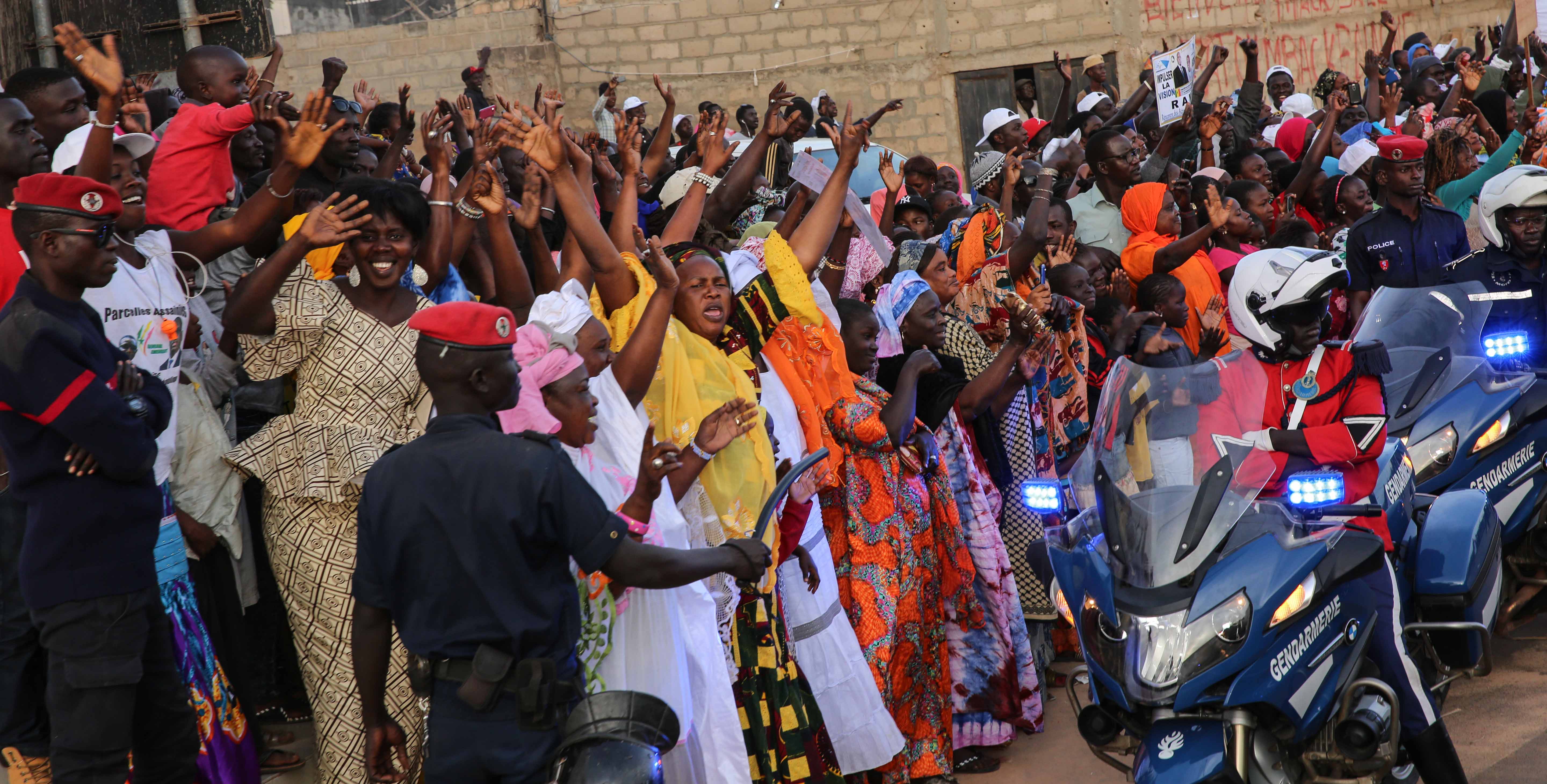 Images de la pose de la première pierre de l'arène nationale de lutte Sénégalaise
