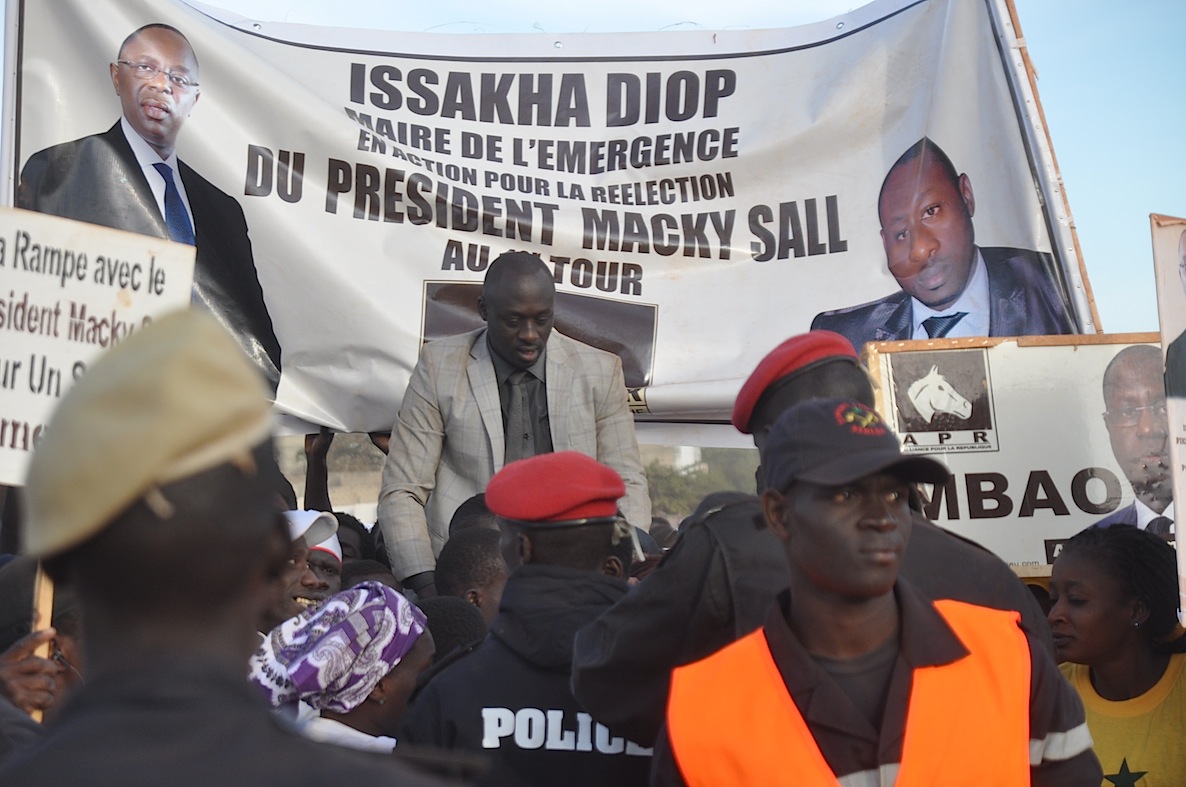 Images de la pose de la première pierre de l'arène nationale de lutte Sénégalaise