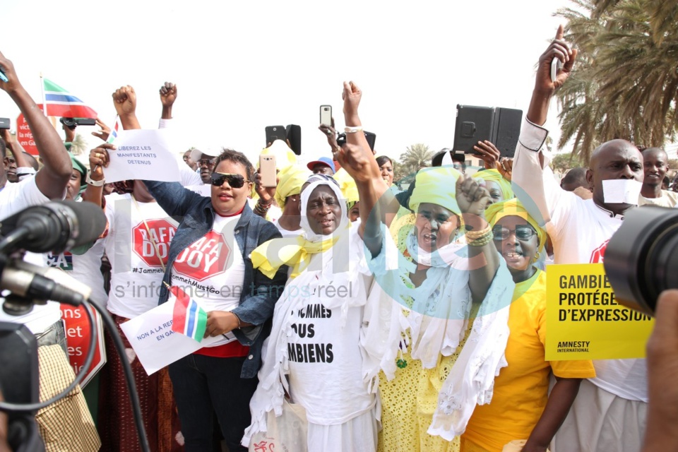 Manifestation à Dakar contre le régime de Yaya Jammeh (images)