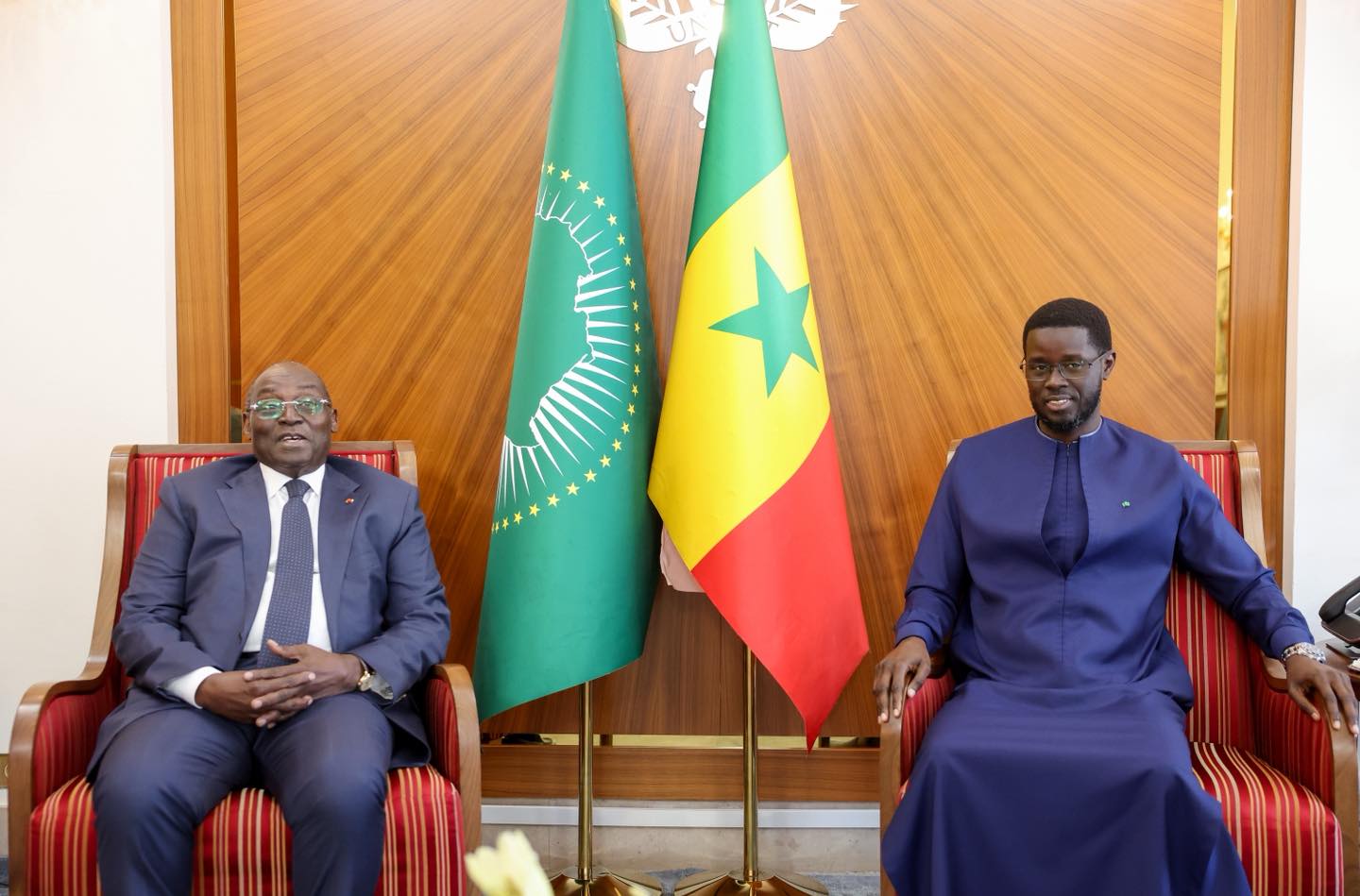 Le Vice-Président de la République de Côte d’Ivoire, Tiémoko Meyliet Koné, reçu par le Pr Diomaye