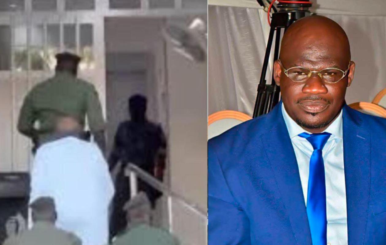 «Visage masqué et mains menottées : Kader Dia craque et...