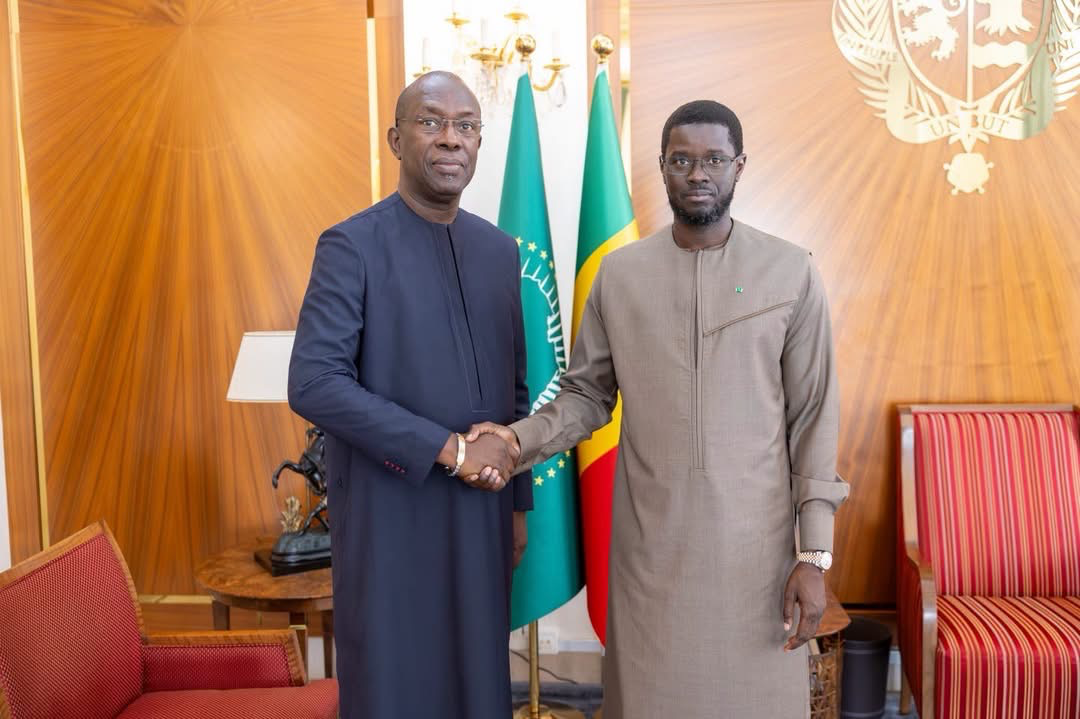 DIALOGUE NATIONAL : LE CHEF DE L’ÉTAT ÉCHANGE AVEC SOULEYMANE NDÉNÉ NDIAYE, MBAYE NDIAYE, ALY NGOUILLE NDIAYE ET ANTOINE FÉLIX DIOME
