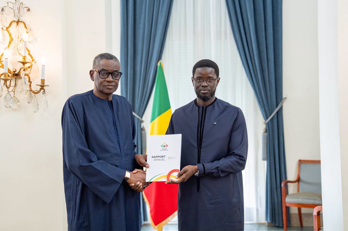 Consolidation de l'État de droit : le Président Bassirou Diomaye Faye reçoit le rapport annuel du Médiateur de la République
