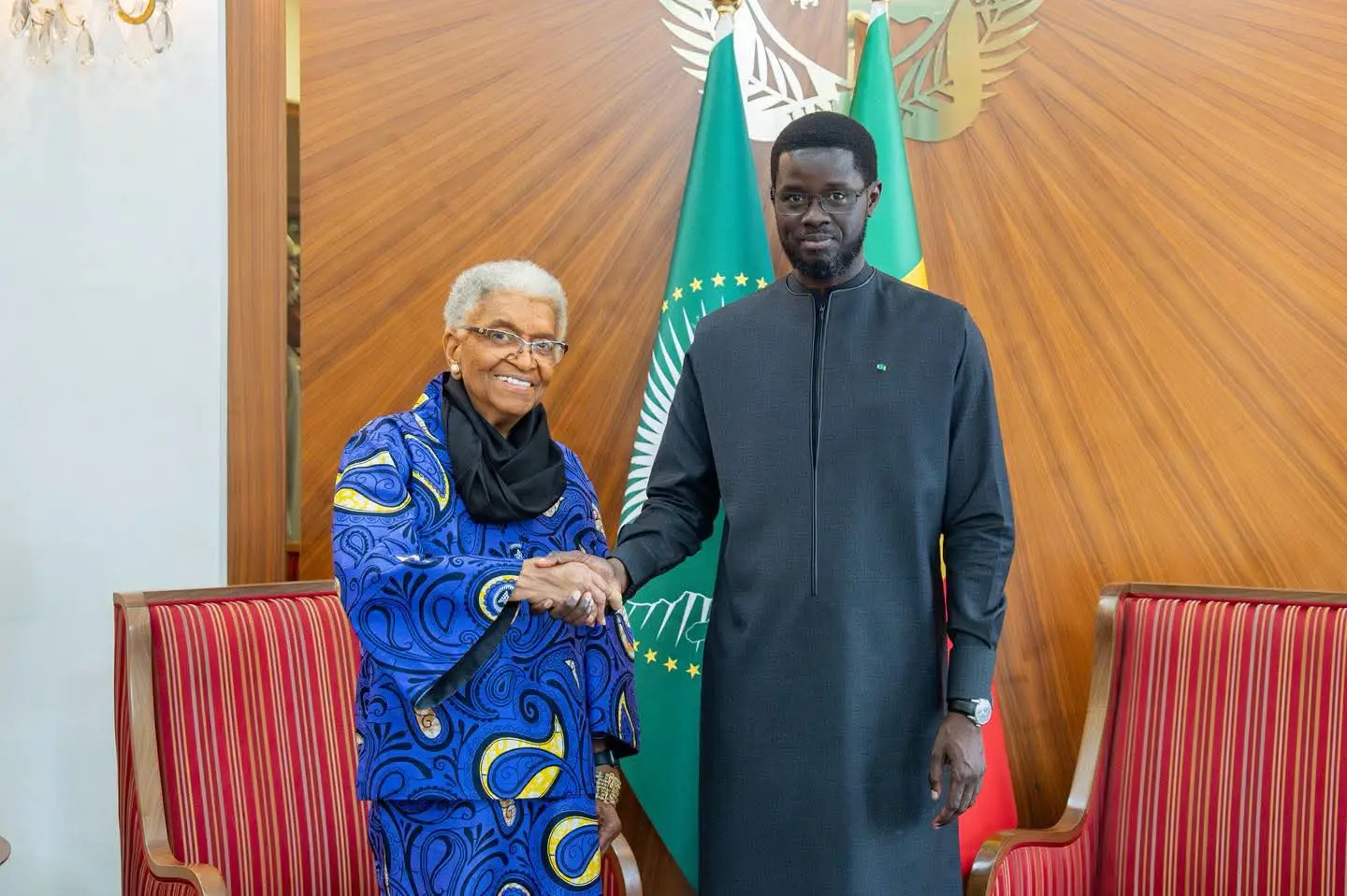 Audience accordée à l’ancienne présidente de la République du Liberia