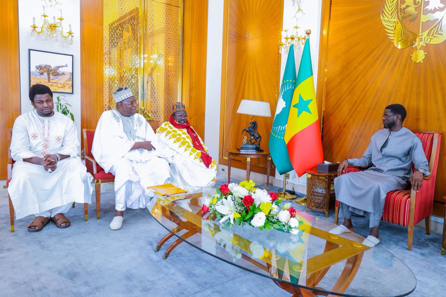 Audience solennelle à la présidence de la république  : la concorde nationale au cœur des échanges entre le Chef de l'État et l'Imam de Médina Baye