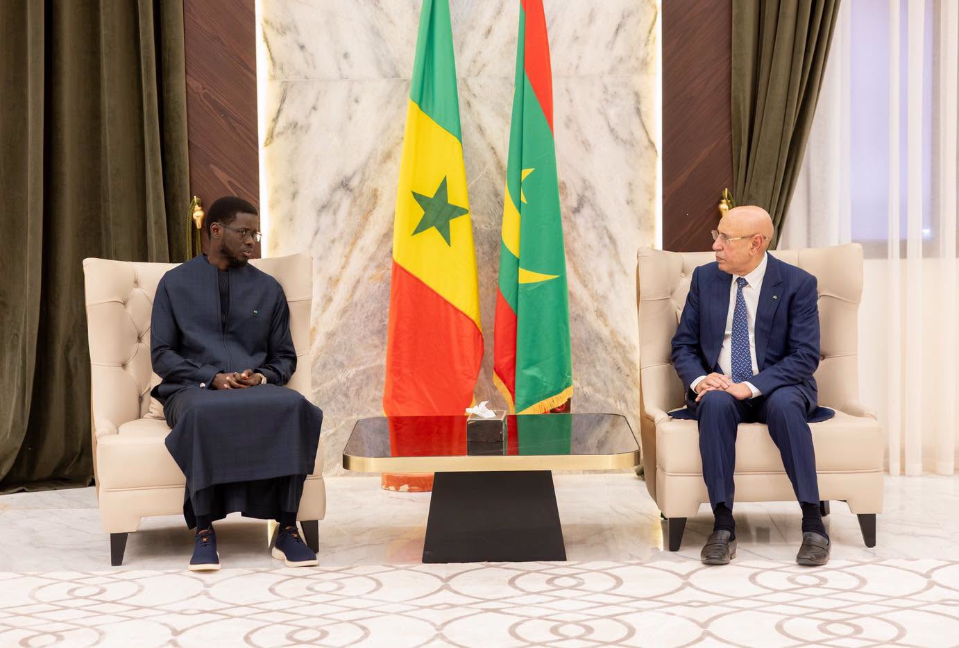 Diplomatie de bon voisinage : Le tête-à-tête stratégique entre Diomaye Faye et El Ghazouani à Nouakchott