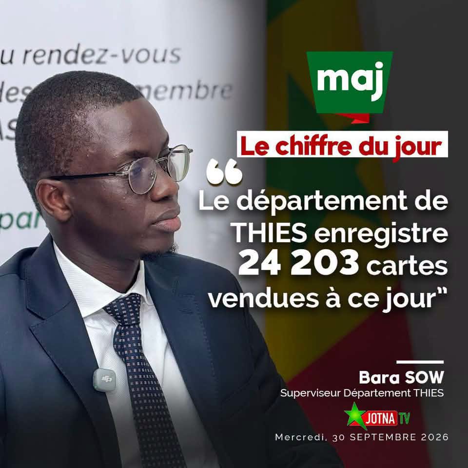 THIÈS : 24 203 CARTES, LE CHIFFRE QUI FAIT TREMBLER L’ESTABLISHMENT
