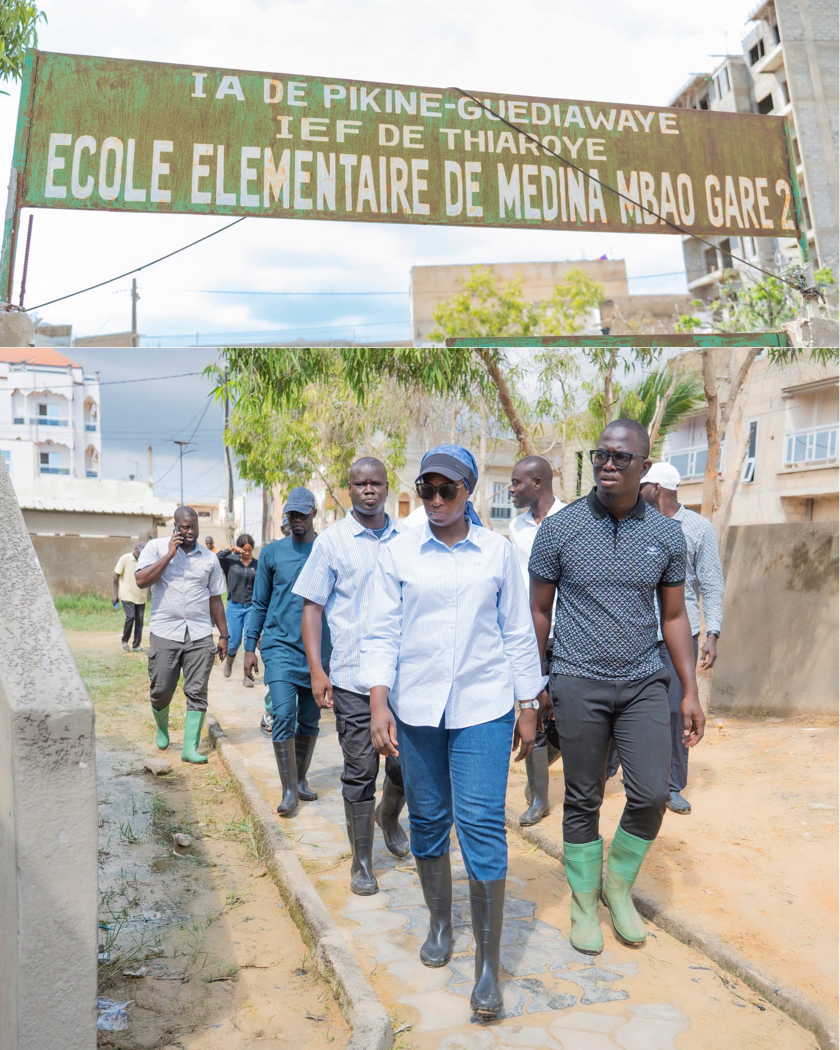SOLIDARITÉ EN PÉRIODE D'INONDATIONS : La Première Dame Marie Khone Faye au chevet des sinistrés de Dakar, une logistique lourde déployée pour soulager les familles