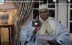URGENT - Déclaration du Président Abdoulaye Wade