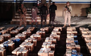 Lutte contre le narcotrafic : interception d'une importante cargaison de drogue dure à la frontière sud du Maroc