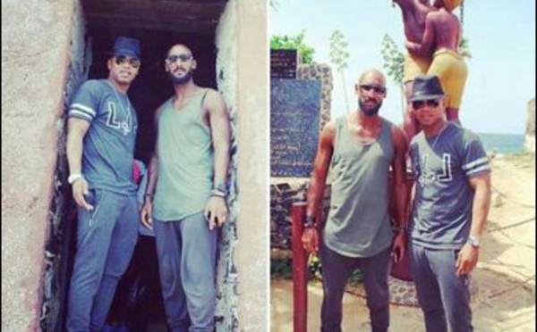 El Hadji Ousseynou Diouf et Nicolas Anelka à l'Ile de Gorée