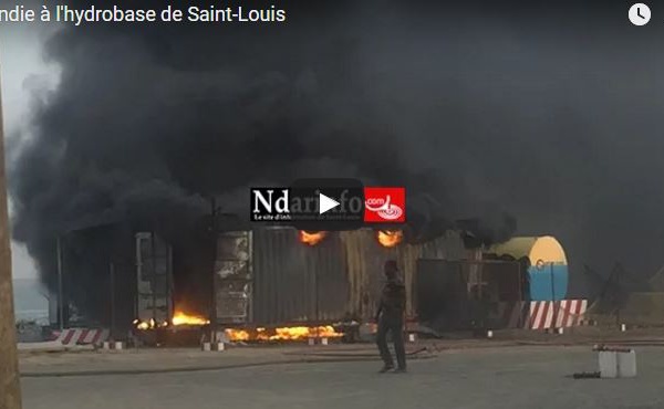 Vidéo : Le film de l’incendie au port de Saint-Louis