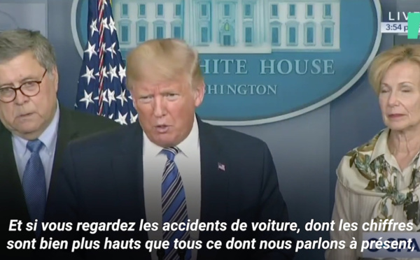 Contre un confinement général, Trump a des arguments bien à lui