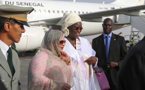 Marième Faye Sall avec l'autre Première Dame Mauritanienne