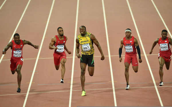 Athlétisme – Usain Bolt décroche à Pékin un troisième titre mondial sur 100 mètres