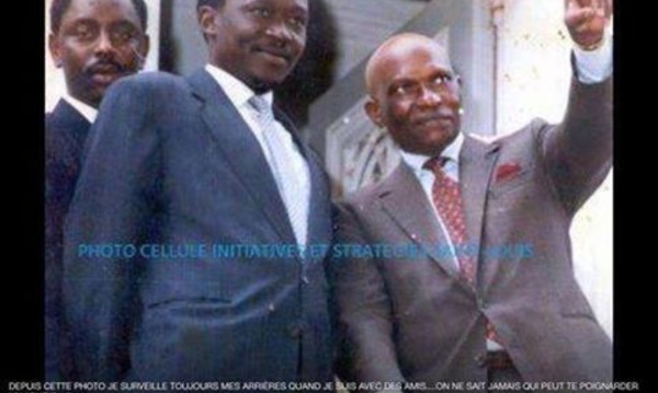 Souvenir: Me Abdoulaye Wade, feu Ousmane Masseck Ndiaye et Macky Sall