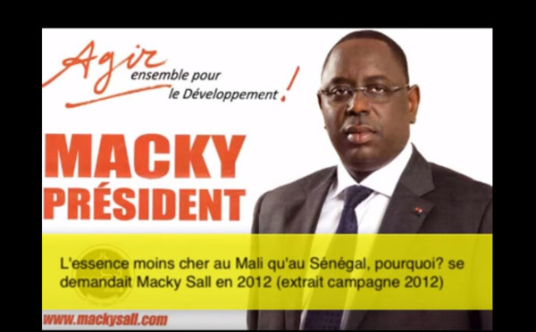 l'essence mois cher au Mali qu'au Senegal - Macky