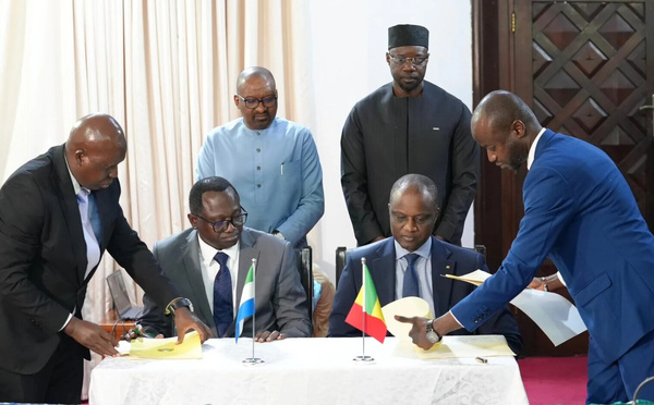 Coopération bilatérale: Ousmane Sonko signe plusieurs accords à Freetown