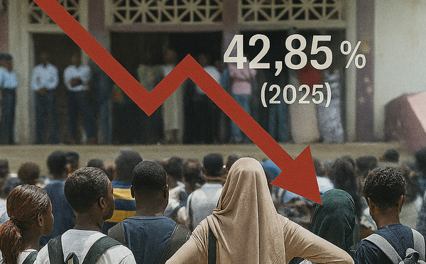 BAC 2025 : LE TAUX DE RÉUSSITE CHUTE À 42,85 %, CONTRE 48,71 % EN 2024