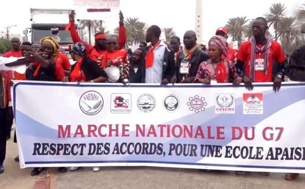 Le G7 dévoile un nouveau plan d’actions et menace de paralyser l’école