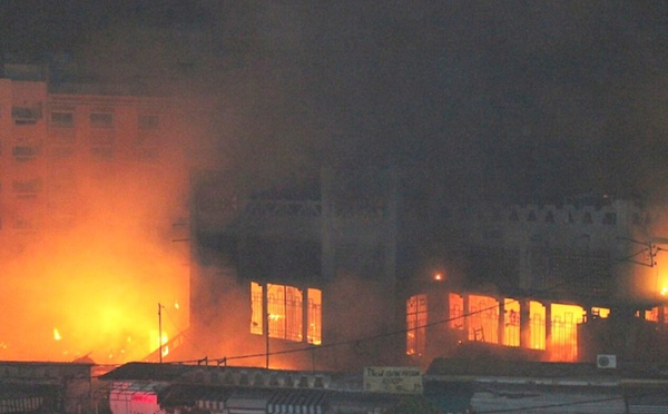 Nouvel incendie au marché Sandaga