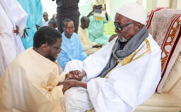 Décès de Serigne Cheikh Saliou MBACKE : Diomaye FAYE présente ses condoléances à la communauté mouride
