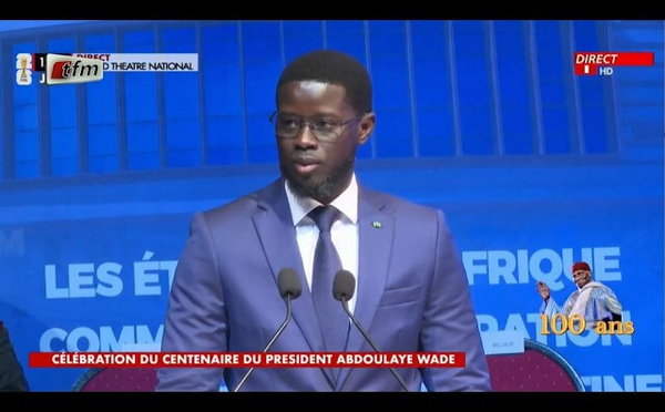 CENTENAIRE ABDOULAYE WADE : Le Discours du président Bassirou Diomaye Faye