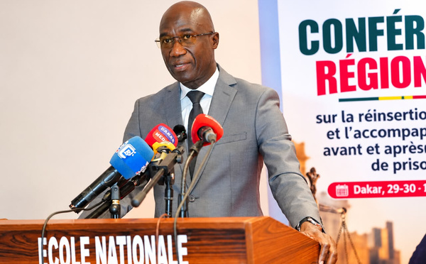 CONFÉRENCE RÉGIONALE SUR « LA RÉINSERTION SOCIALE ET L’ACCOMPAGNEMENT AVANT ET APRÈS LA SORTIE DE PRISON- LE DISCOURS DU MINISTRE DE LA JUSTICE Me MOUSSA SARR