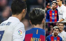 Messi et Ronaldo en toute complicité lors du Clasico Messi et Ronaldo en toute complicité lors du Clasico