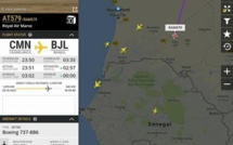 Un avion de la Royal Air Maroc en route pour Banjul