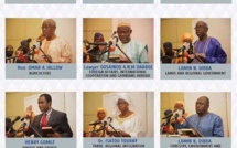 L'image des nouveaux ministres du gouvernement Barrow qui ont prêté serment