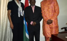 Léna Sène collée aux basques du jeune opposant Gambien, Cheikh Sidya Bayo