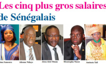 Les cinq plus gros salaires de Sénégalais