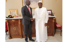 Macky Sall a recu la visite de George Weah, candidat à la présidentielle libérienne