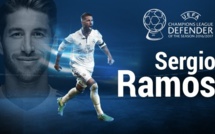 Sergio Ramos nommé défenseur de la saison en Champions League