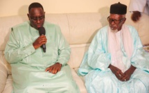 A Touba, Macky Sall a présenté ses condoléances à la famille de Serigne Cheikh Gaïndé Fatma